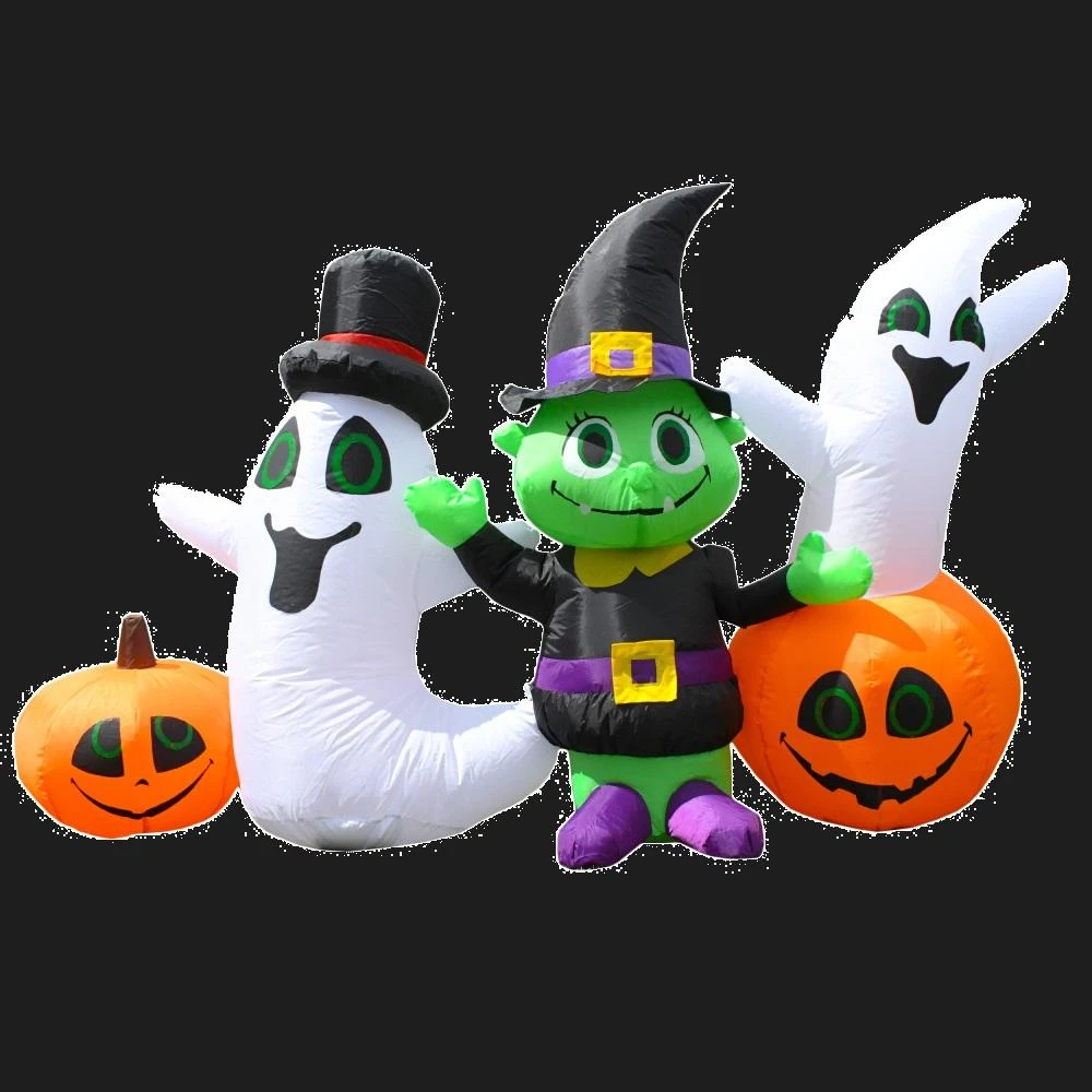 ALEKO 3.9 Ft. Waving Halloween Ghost And Goblin Friends Halloween Inflatable Halloween Inflatables 3 ALEKO 3.9 Ft. Waving Halloween Ghost And Goblin Friends Halloween Inflatable Halloween Inflatables