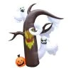 ALEKO 7.5 Ft. Pre-Lit Haunted Forest With Lurking Ghosts Halloween Inflatable