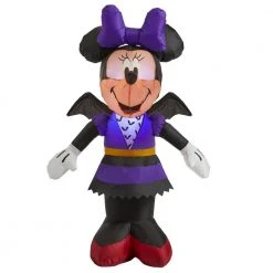 Halloween Inflatables Disney 3.5 Ft. Minnie Mouse In Bat Costume Halloween Inflatable