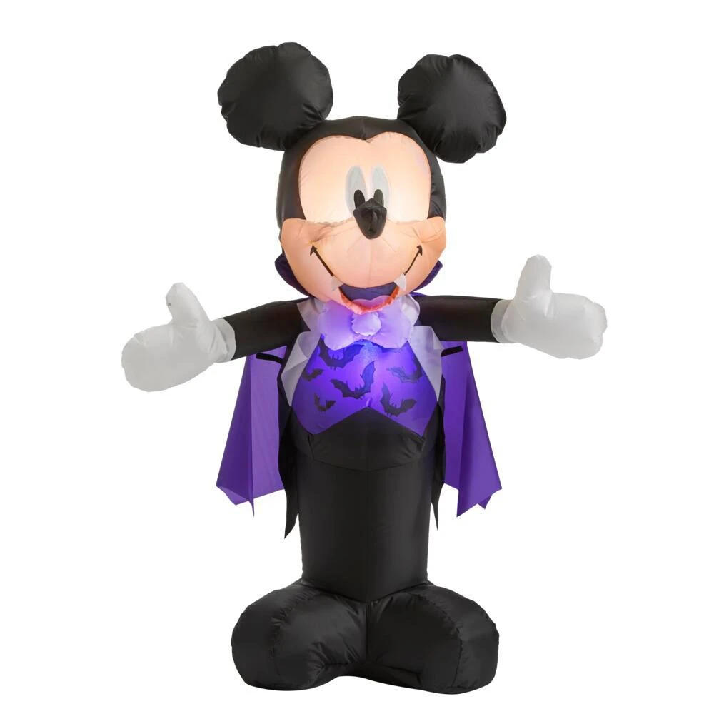 Disney 3.5 Ft. Mickey Mouse In Vampire Costume Halloween Inflatable Halloween Inflatables 3 Disney 3.5 Ft. Mickey Mouse In Vampire Costume Halloween Inflatable Halloween Inflatables