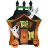 Gemmy 9 Ft. Pre-Lit Haunted Ghost House Halloween Inflatable Halloween Inflatables