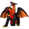 Gemmy 7.5 Ft. Fire And Ice Two-Headed Dragon Halloween Inflatable With Animated Projection 1 Gemmy 7.5 Ft. Fire And Ice Two-Headed Dragon Halloween Inflatable With Animated Projection
