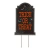 Halloween Yard Decor Glitzhome 29 In. H Halloween Wooden Tombstone Yard Stake Or Standing Decor Or Hanging Decor (KD, 3 Function)