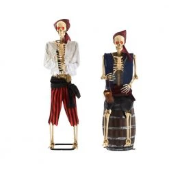 Home Accents Holiday 5 Ft. Animated LED Pirate Skeletons (Set Of 2 ) Halloween Yard Decor
