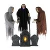 Home Accents Holiday 6 Ft. Set Of 3 Animated LED Floating Reapers Halloween Yard Decor