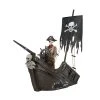 Halloween Yard Decor Home Accents Holiday 116 In. Pirate Ship With Animated Steering Wheel