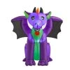Home Accents Holiday 3.5 Ft. Purple Baby Dragon With Wings Halloween Inflatable