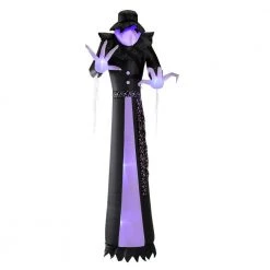 Home Accents Holiday 12 Ft. Short Circuit Victorian Reaper Halloween Inflatable With Lightshow Projection Halloween Inflatables