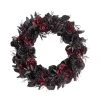 Halloween Wreaths Home Accents Holiday 30 In. Black Burgundy Halloween Rose Wreath