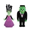 Home Accents Holiday 3 Ft. Spookytown Monster And Bride Halloween Yard Decor