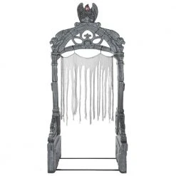 Halloween Yard Decor Home Accents Holiday 8.5 Ft. LED Giant- Sized Mausoleum Archway With Timer