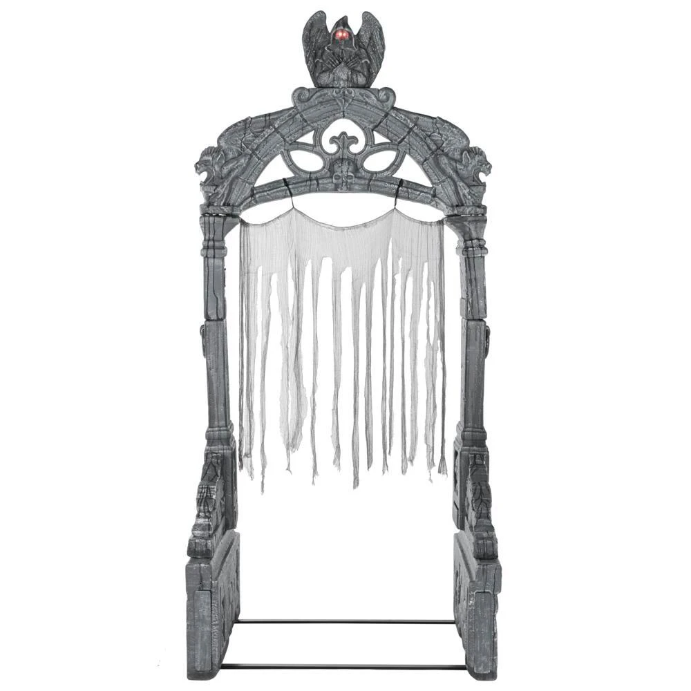 Halloween Yard Decor Home Accents Holiday 8.5 Ft. LED Giant- Sized Mausoleum Archway With Timer 3 Halloween Yard Decor Home Accents Holiday 8.5 Ft. LED Giant- Sized Mausoleum Archway With Timer