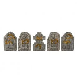 Halloween Yard Decor Home Accents Holiday 24 In. Graveyard Tombstones (Set Of 5)
