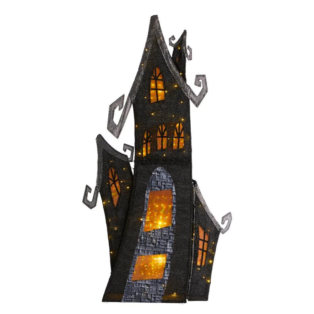 Home Accents Holiday 6.5 Ft. LED Warm White Haunted House Halloween Yard Decor 3 Home Accents Holiday 6.5 Ft. LED Warm White Haunted House Halloween Yard Decor
