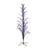 LB International 6 Ft. Purple LED Lighted Halloween Cascade Twig Tree Outdoor Decoration
