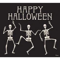 My Door Decor 7 Ft. X 8 Ft. Happy Halloween Skeletons Halloween Garage Door Decor Mural For Single Car Garage