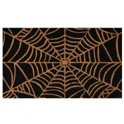 Calloway Mills Scary Web 17 In. X 29 In. Coir Door Mat Halloween Doormats