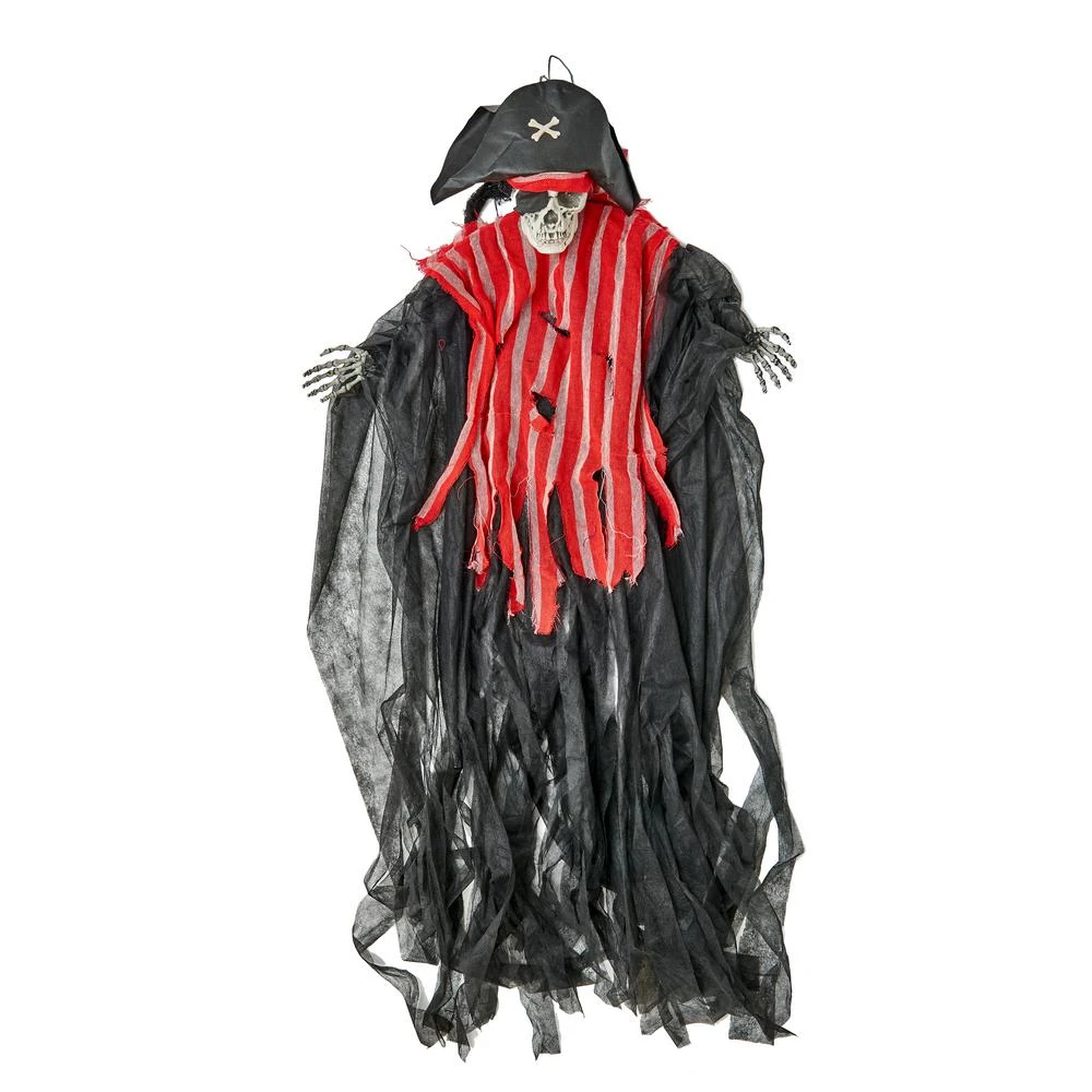 Worth Imports 71".Hanging Pirate With Red Light Shining And Voice Halloween Props 3 Worth Imports 71".Hanging Pirate With Red Light Shining And Voice Halloween Props